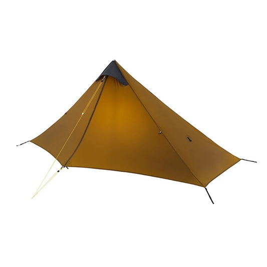 New Lanshan 1 Person Oudoor Ultralight Camping Tent Single Man 3/4 Season Professional 15D Silnylon Rodless Tent