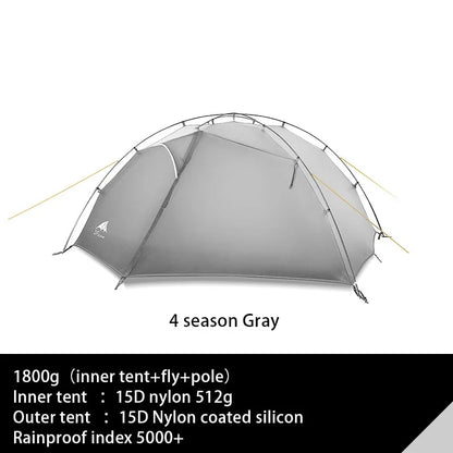 TAIJI 2 15D Nylon Camping Ultralight Tent Outdoor 2 Persons 3/4 Season Double Layer Camping Hiking Tents
