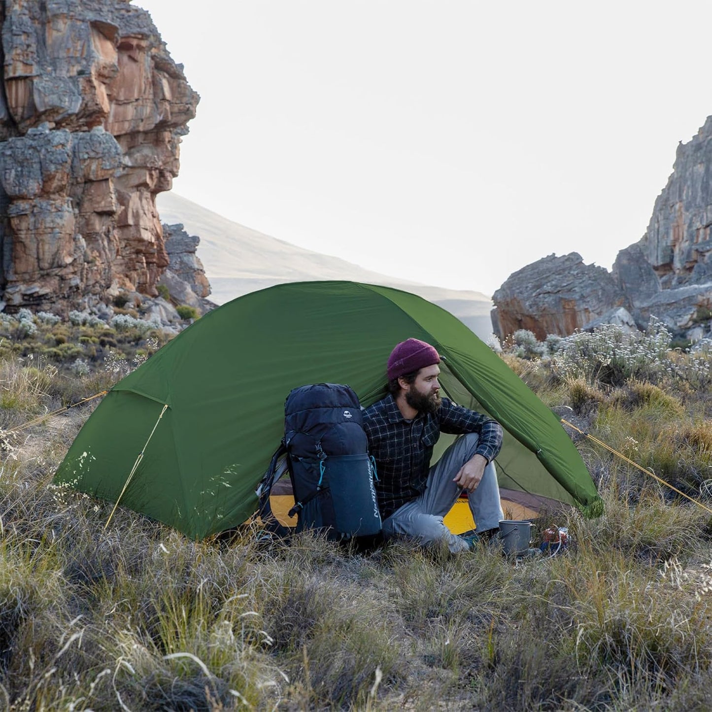 Mongar 2 Person Backpacking Tent, 3 Season Ultralight Lightweight 2 Person Tent, Double Layer Free Standing Tents for Camping Hiking Cycling