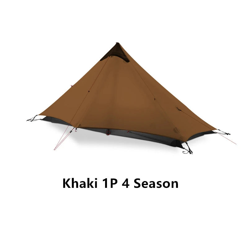 New  Lanshan 1 Person Oudoor Ultralight Camping Tent Single Man 3/4 Season Professional 15D Silnylon Rodless Tent