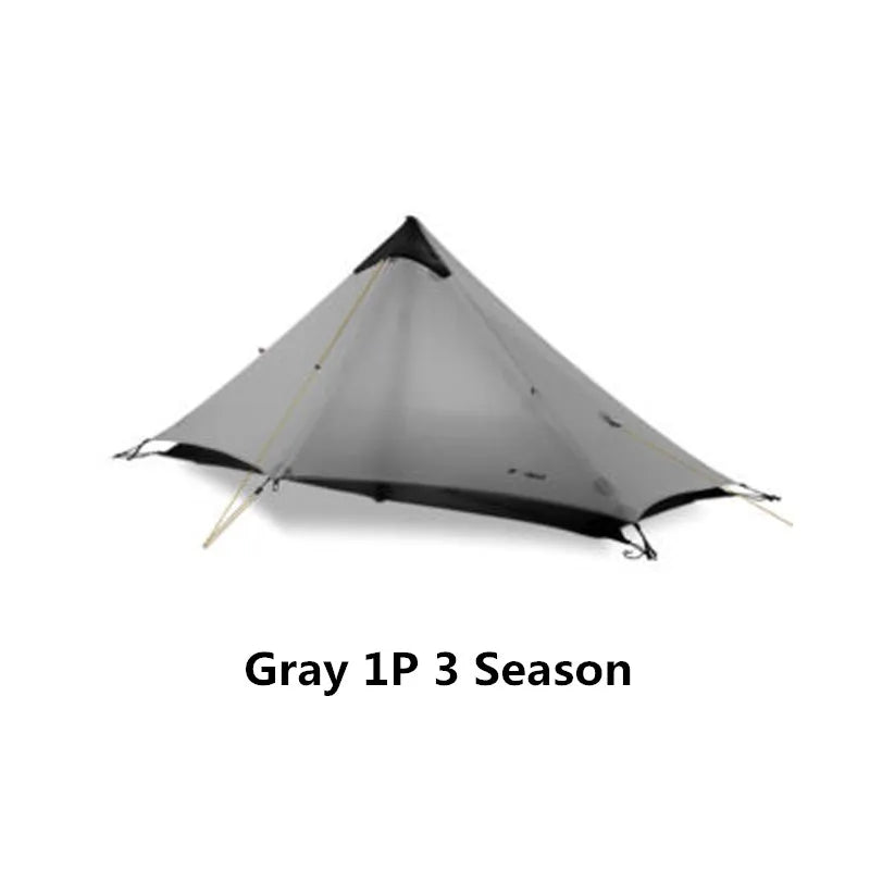 New  Lanshan 1 Person Oudoor Ultralight Camping Tent Single Man 3/4 Season Professional 15D Silnylon Rodless Tent