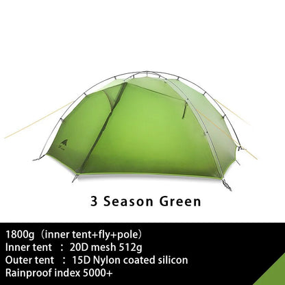 TAIJI 2 15D Nylon Camping Ultralight Tent Outdoor 2 Persons 3/4 Season Double Layer Camping Hiking Tents