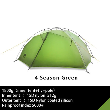 TAIJI 2 15D Nylon Camping Ultralight Tent Outdoor 2 Persons 3/4 Season Double Layer Camping Hiking Tents